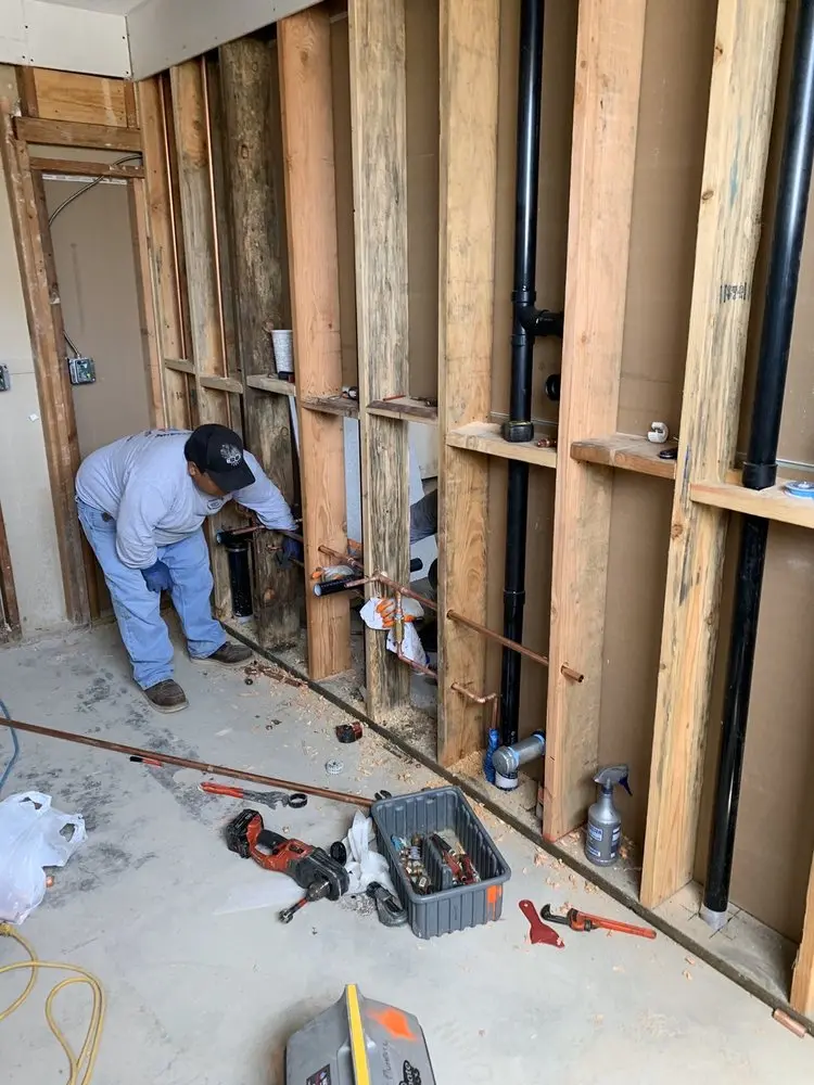 Commercial rough-in plumbing for Gas Line Repair in Wilmington